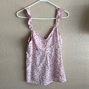 Abercrombie & Fitch pink flowered tank